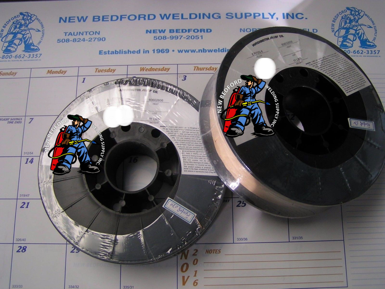 Two 11 Lb Spools .ER70S-6 x 023″ Mild Steel MIG Welding Wire **FREE GIFT**