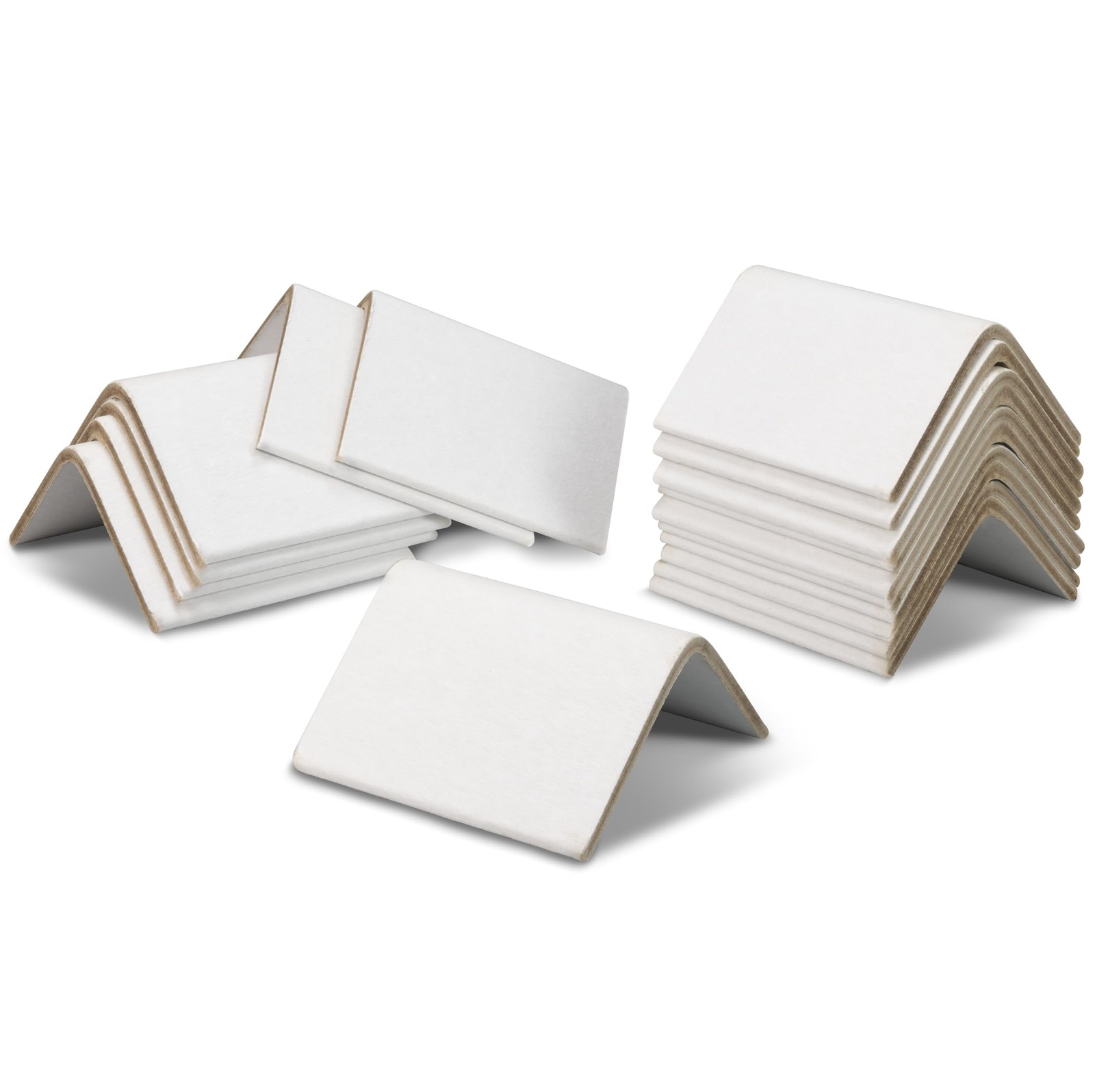 IDL Packaging Cardboard Edge Protectors 2″x2″x3″ Standard Duty-0.120″, White
