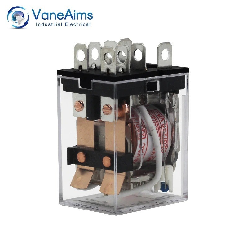 JQX-13F HH62P DPDT Power Relay With Socket Base AC110V 220V DC12V 24V 10A