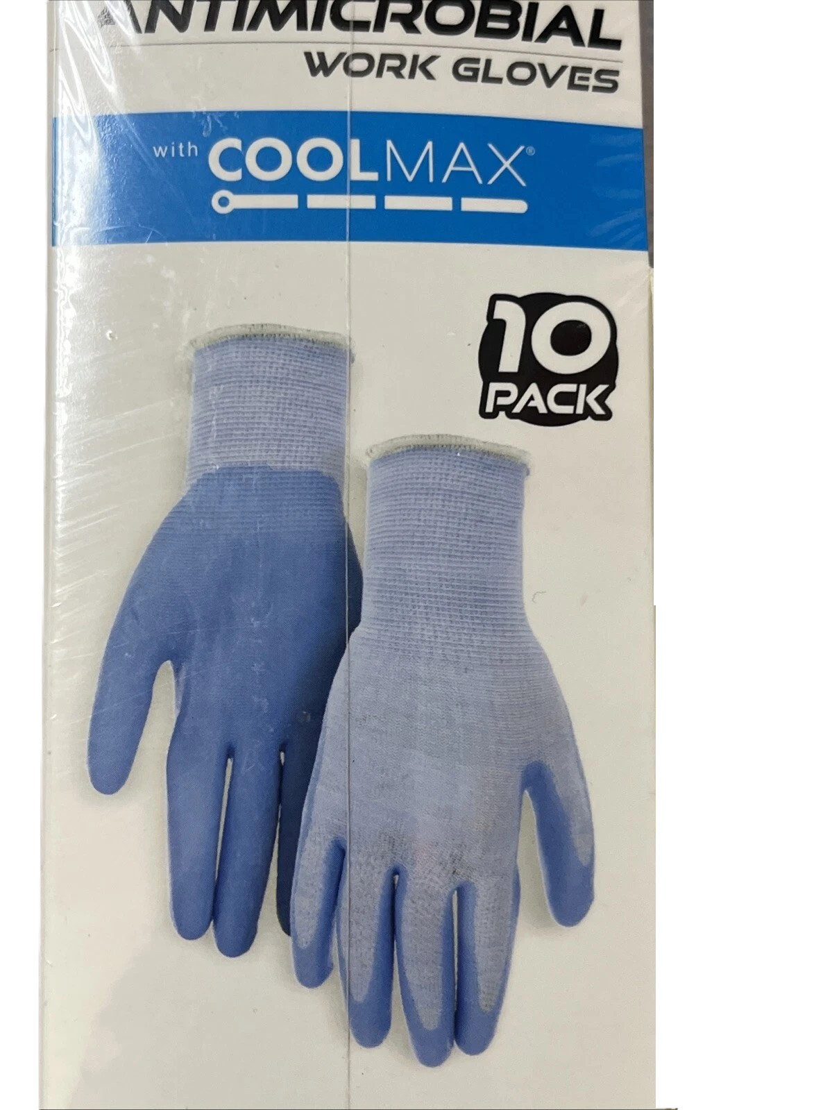 Boss Antimicrobial Women’s Work Gloves with Grip Coating – CoolMax Core (10PK)