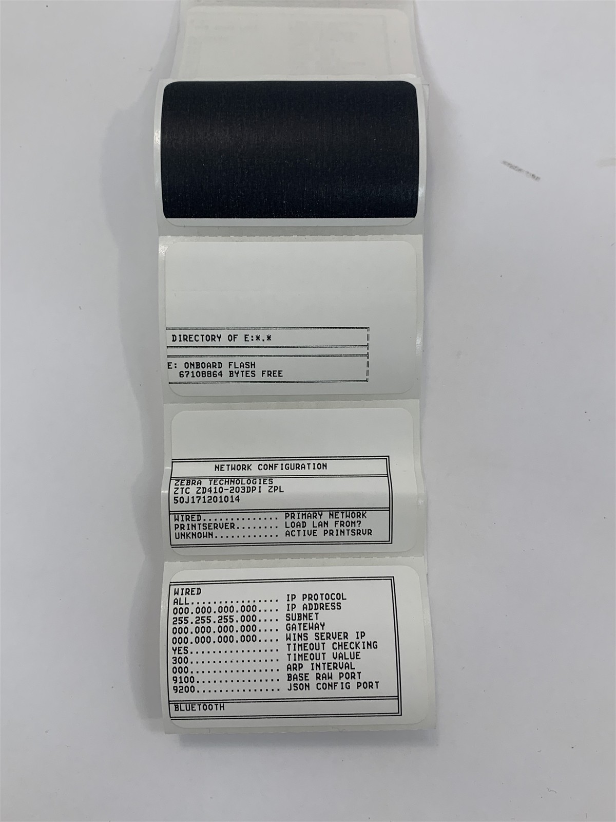 Zebra ZD410 Thermal Label Printer USB Ethernet Bluetooth ZD41H22-D01E00EZ & AC