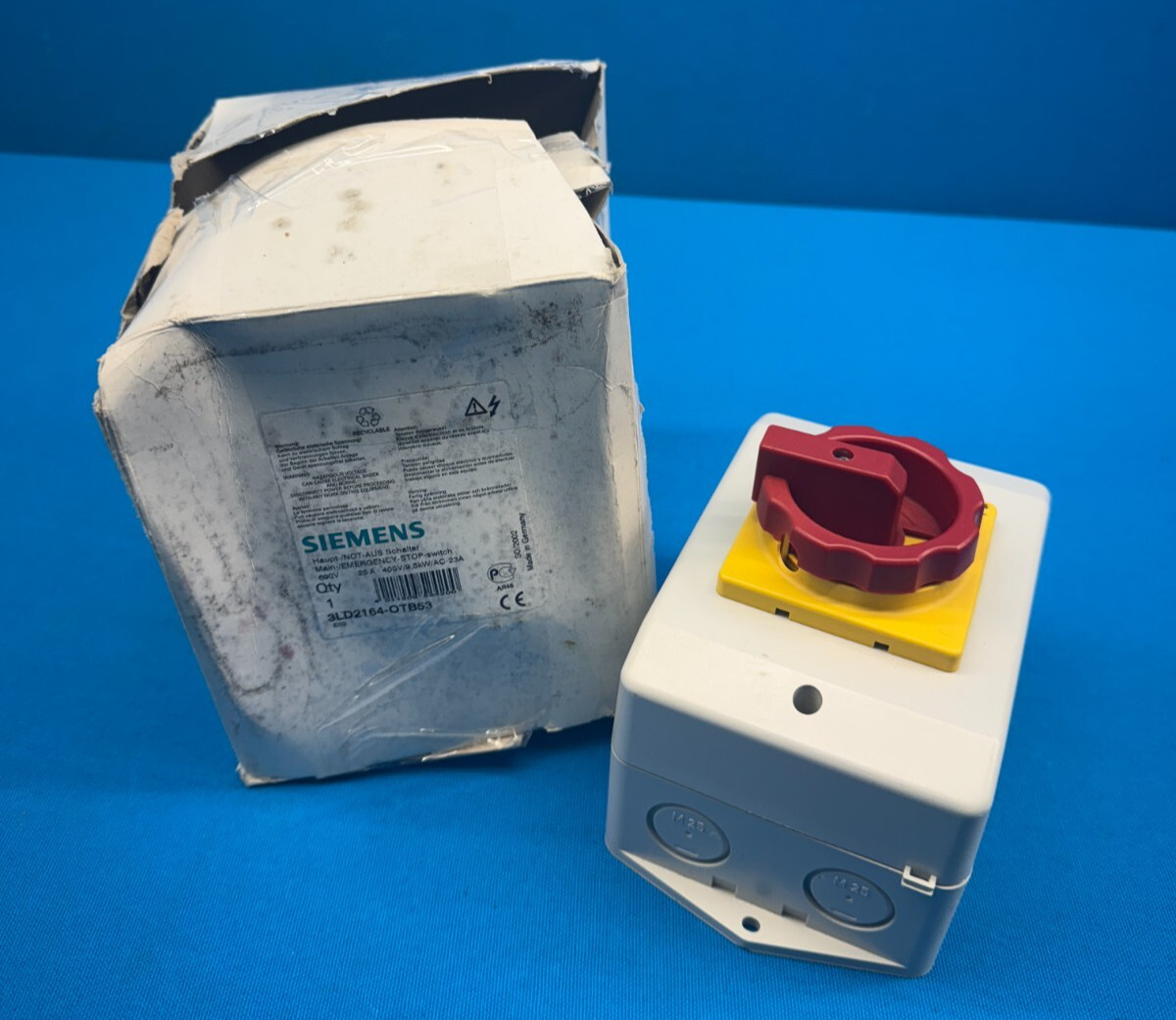 Siemens 3LD2164-OTB53 25A 400V 9.5kW Main Emergency Stop Disconnector Switch