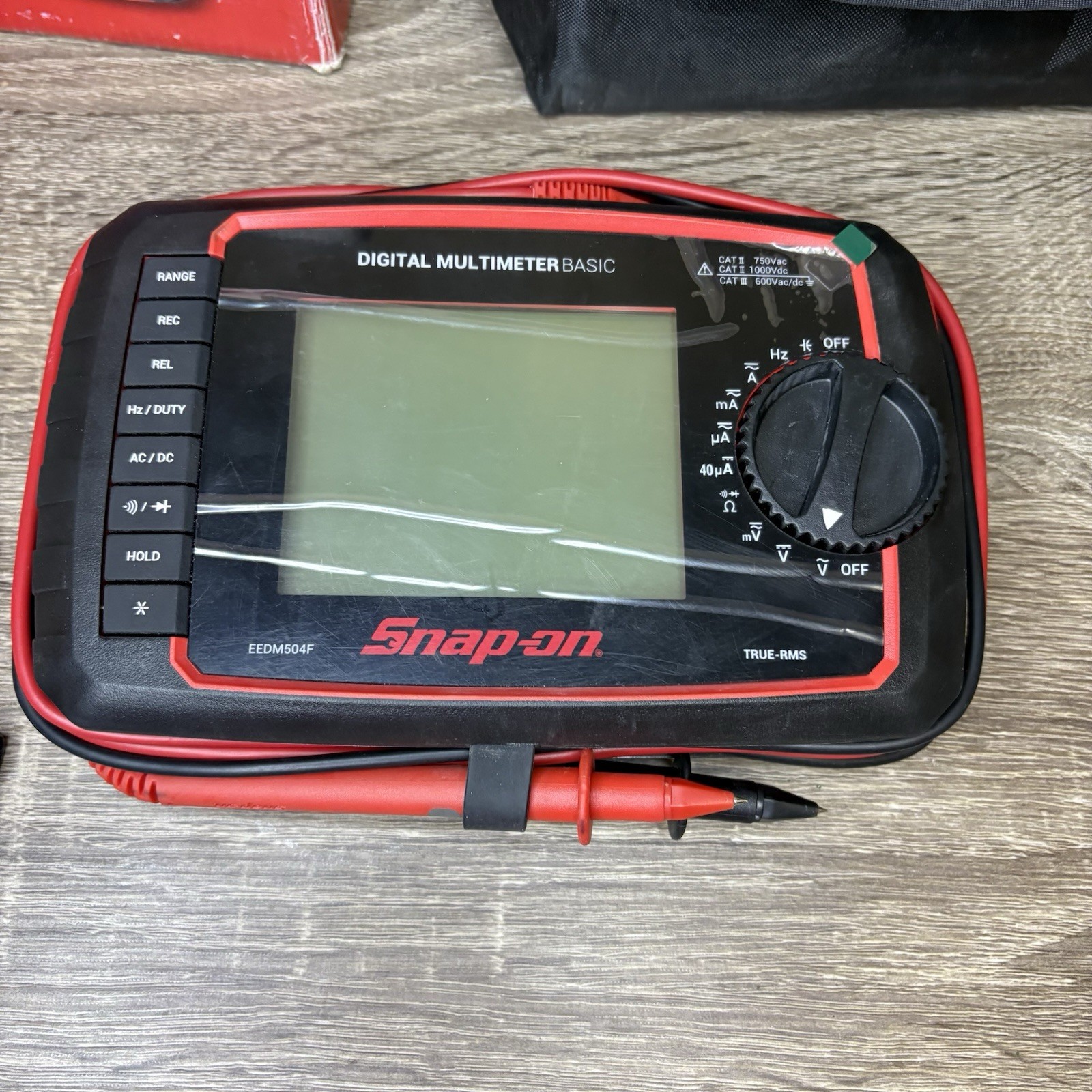 Snap On EEDM504F Basic TRMS Digital Multimeter with Leads & Pouch – 13978