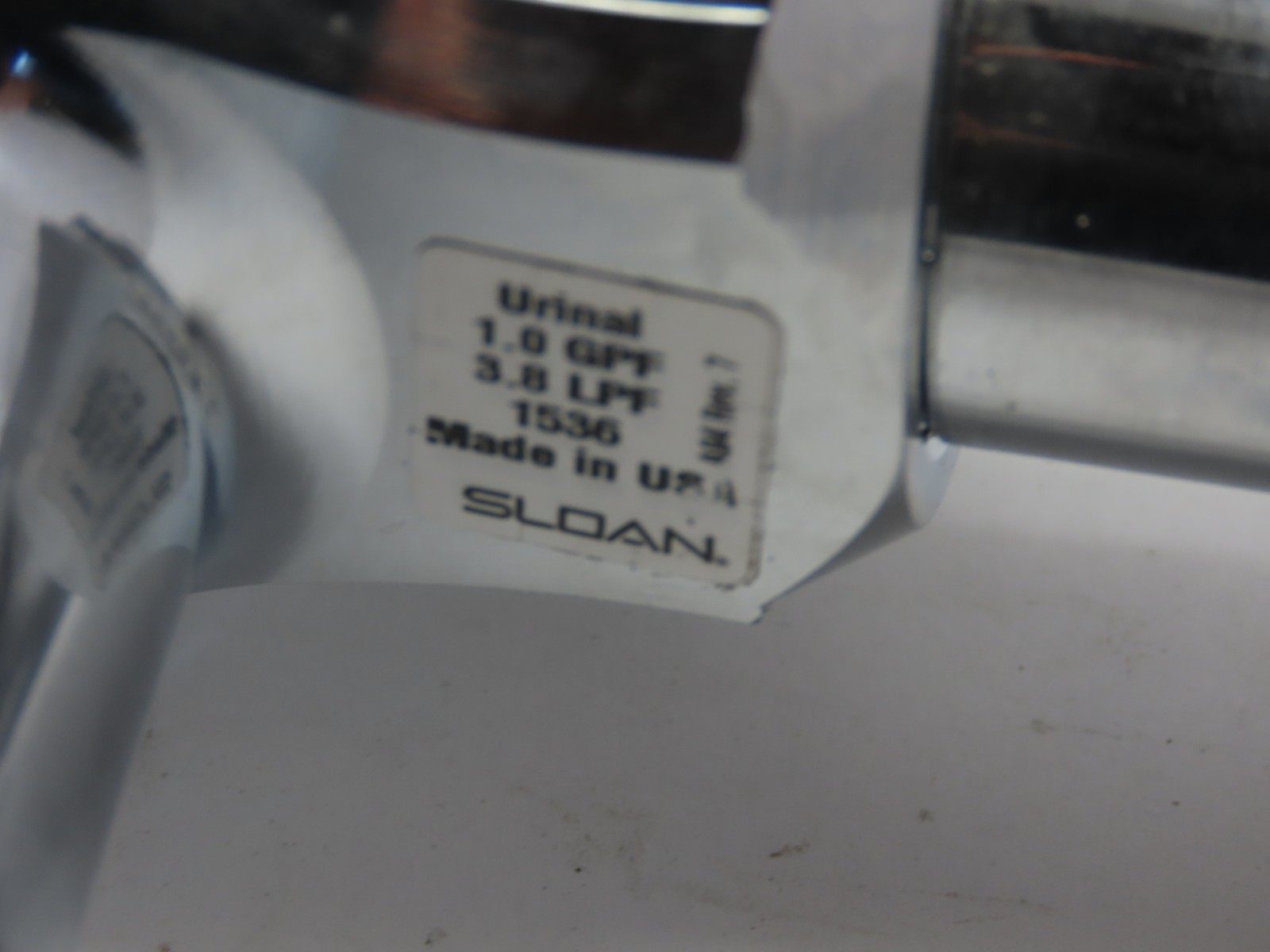 Sloan Regal Exposed Manual Urinal 1.0 GPF Manual Flush Valve w/ Vacuum Breaker