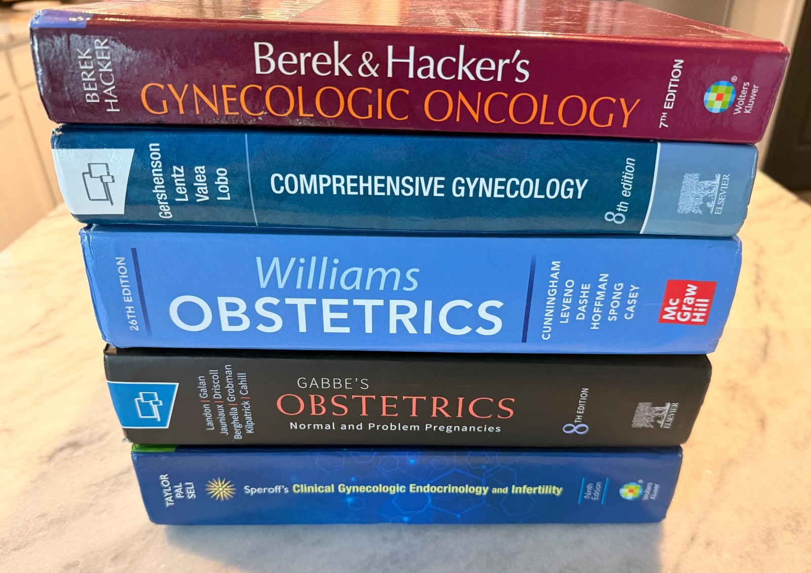 OB/GYN Medical Textbook Lot Williams Obstetrics 26th Speroff Gabbe Berek Compreh
