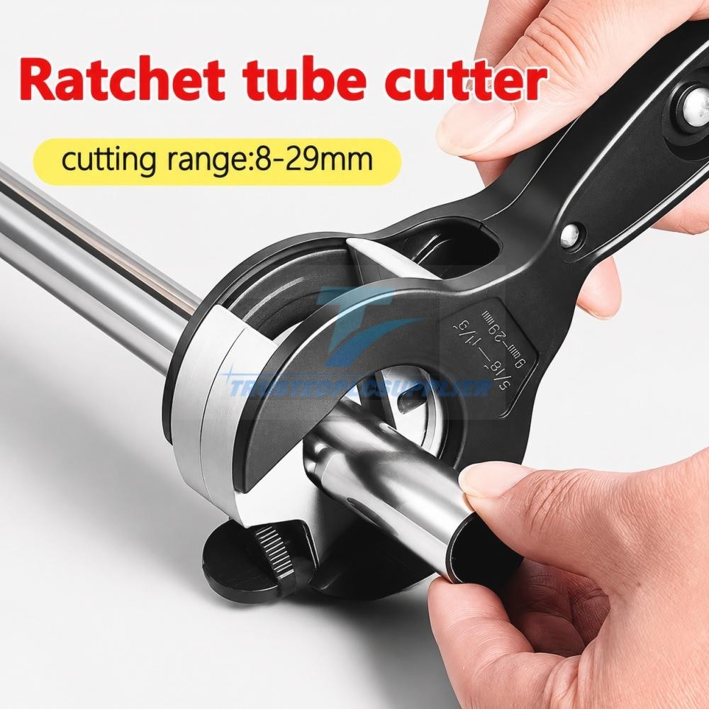 Heavy Duty Ratchet Pipe Cutter Tool for Cutting PVC PPR PE Copper Steel Metal