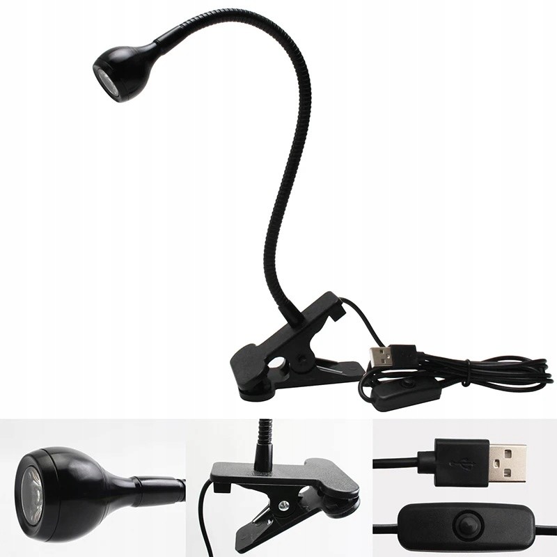 Rosfix UV Lamp 3W | Flex Arm, USB 5V | 395|405nm for Solder Mask