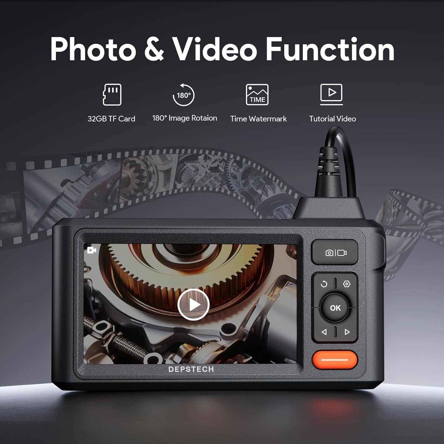 DEPSTECH DS620 Triple Lens 16.5FT Industrial Inspection Endoscope Camera Tool