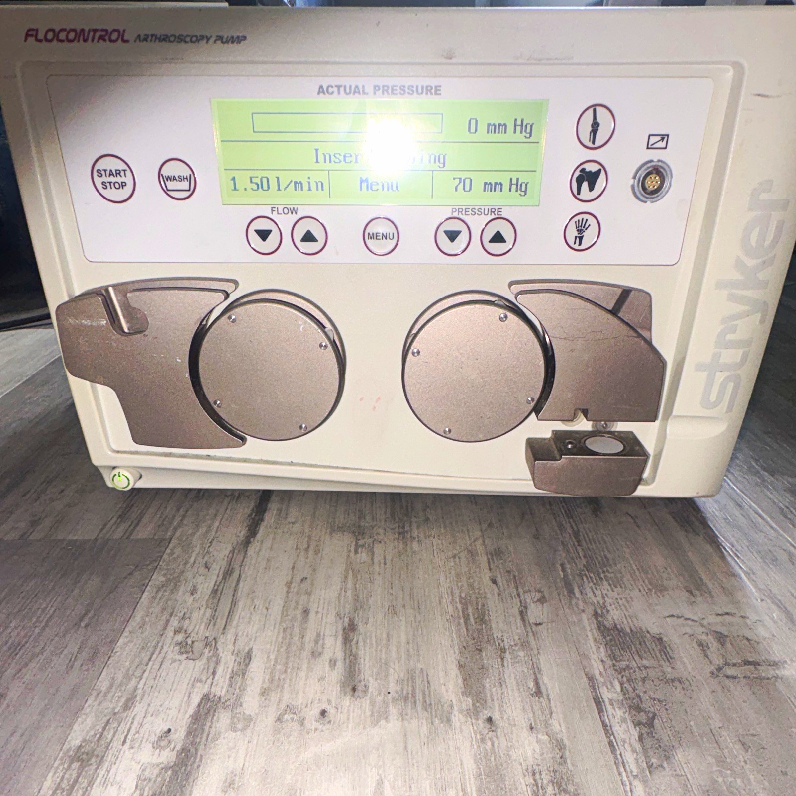 Stryker FloControl Arthroscopy Pump Wash Function Audible/Visual Alarm