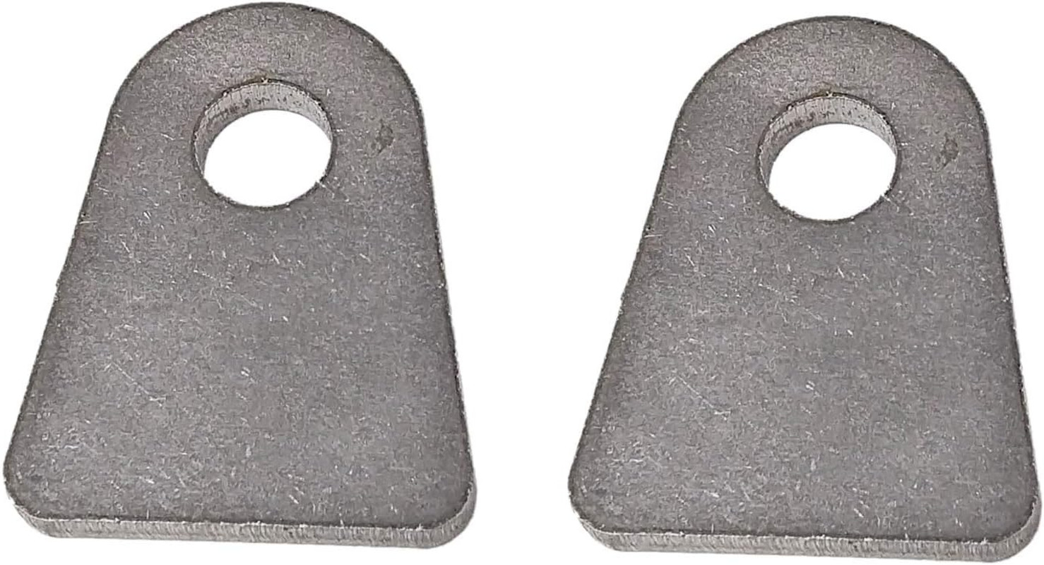 1/4 Inch Universal Shock Mount Tabs Weld On Pair with 1/2 Inch Bolt Hole