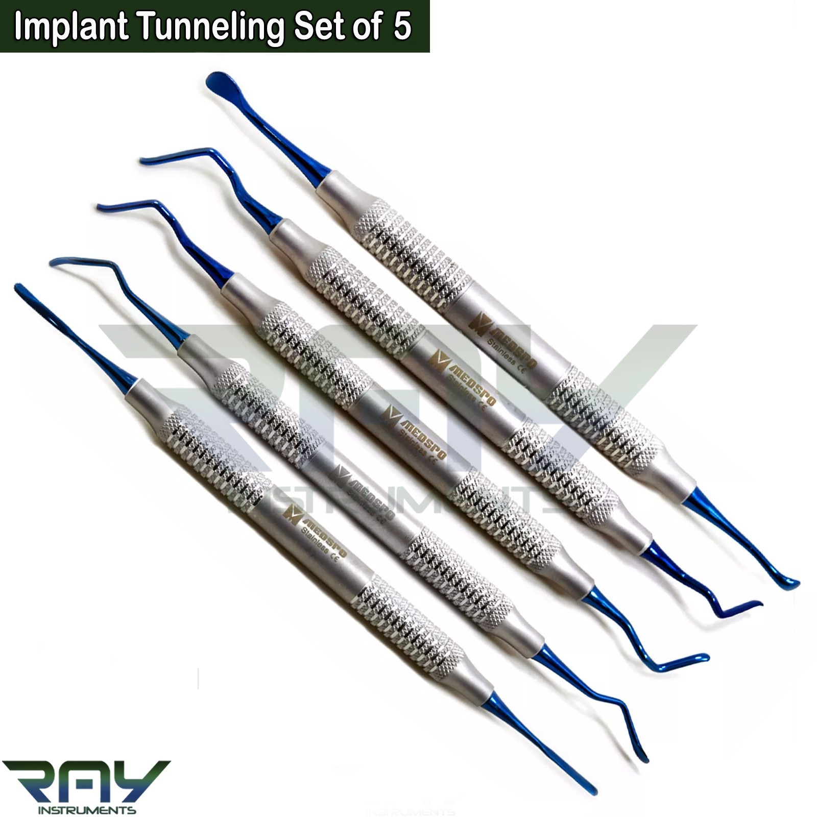 25 Set Dental Vista Tunneling Procedure Sinus Lift Implant Surgery Instruments