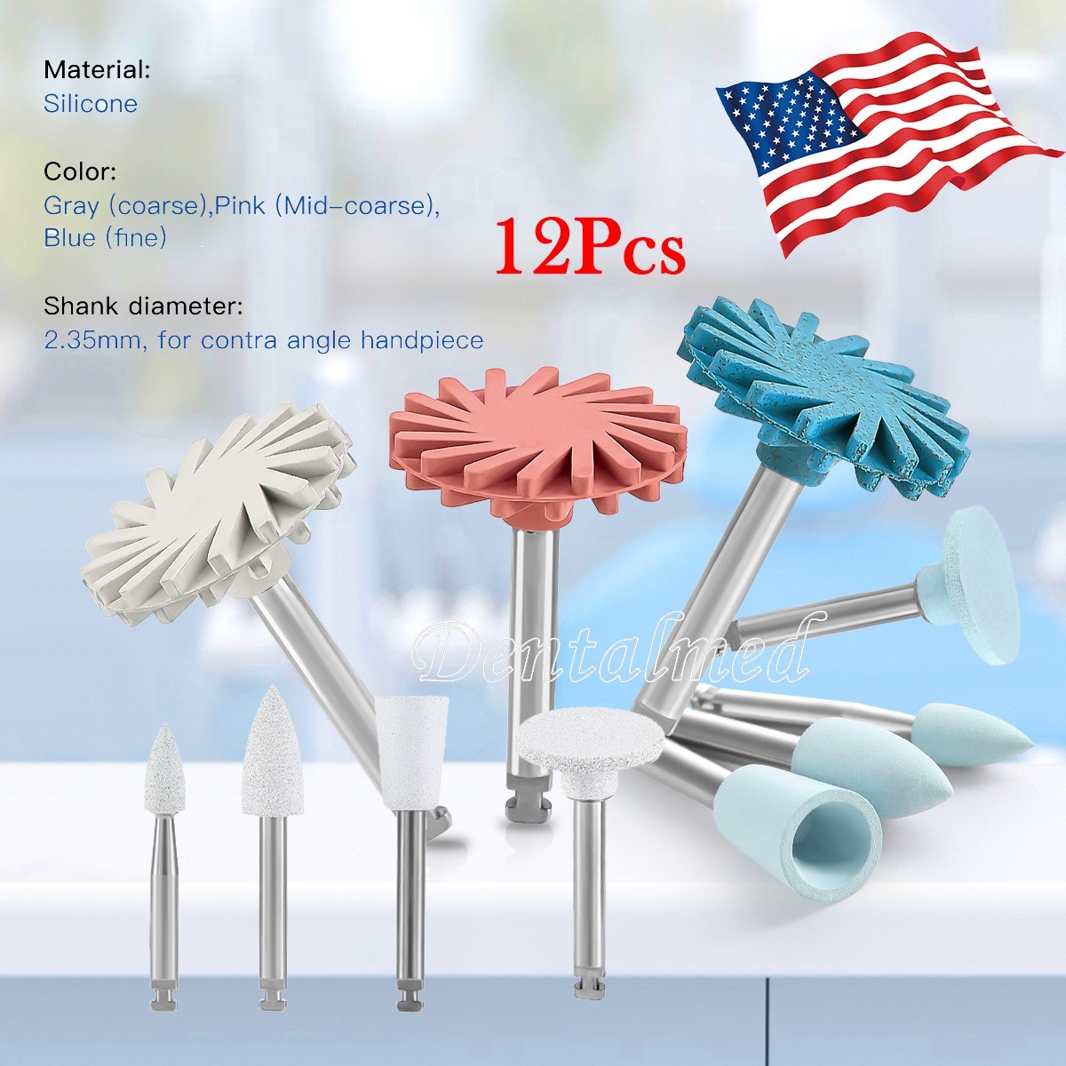 Dental Composite Polishing Kit RA2.35mm Finishing for Contra Angle Handpiece