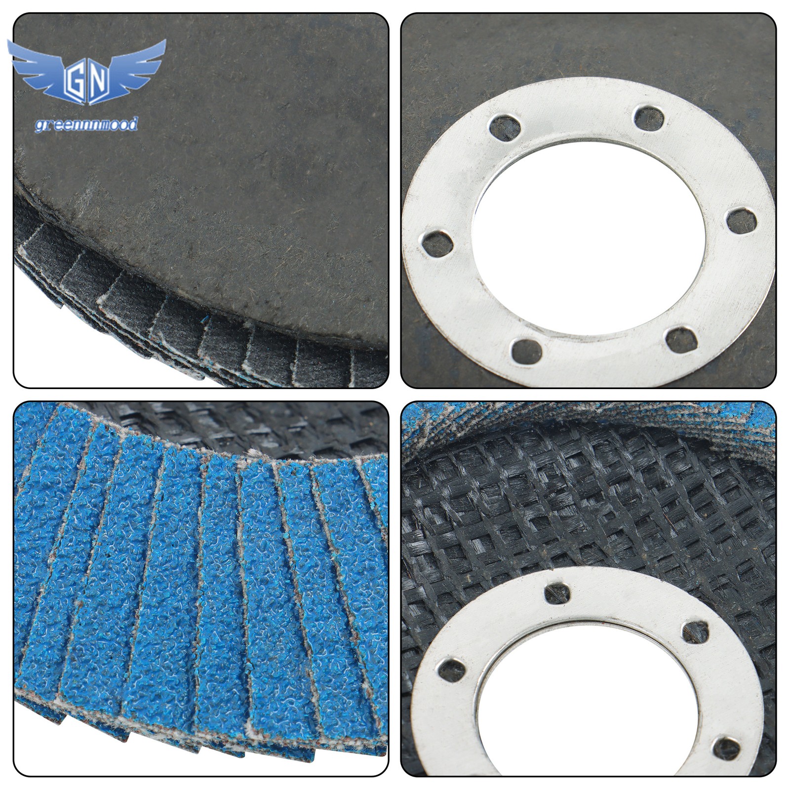 20 Pack Zirconia Flap Discs 4.5×7/8″ for Angle Grinder 80 Grit Flapper Wheel T29