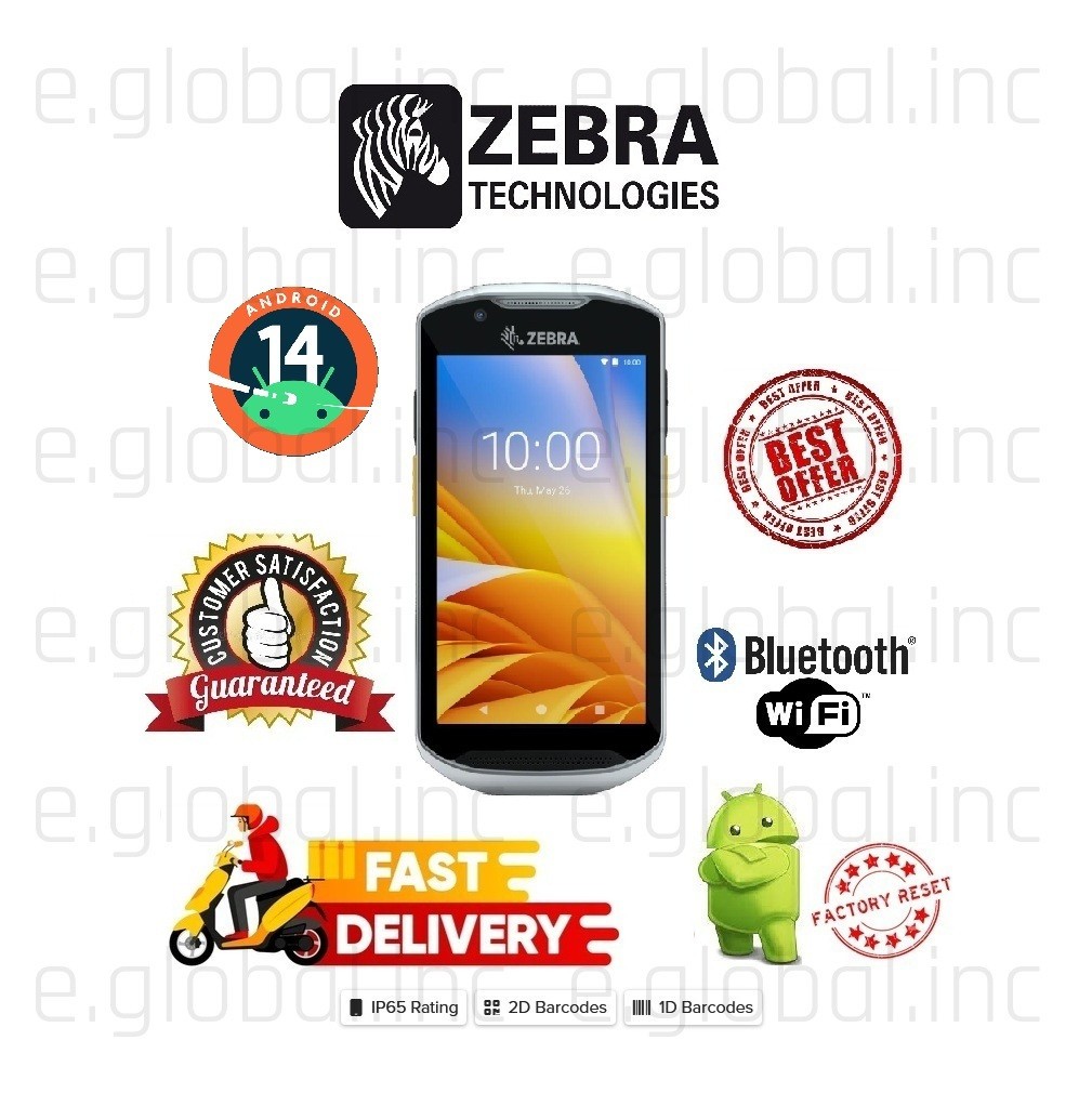 Zebra TC57 TC57HO TC57HO-1XFMU6P-NA 4GB 32GB Barcode Scanner Android 14