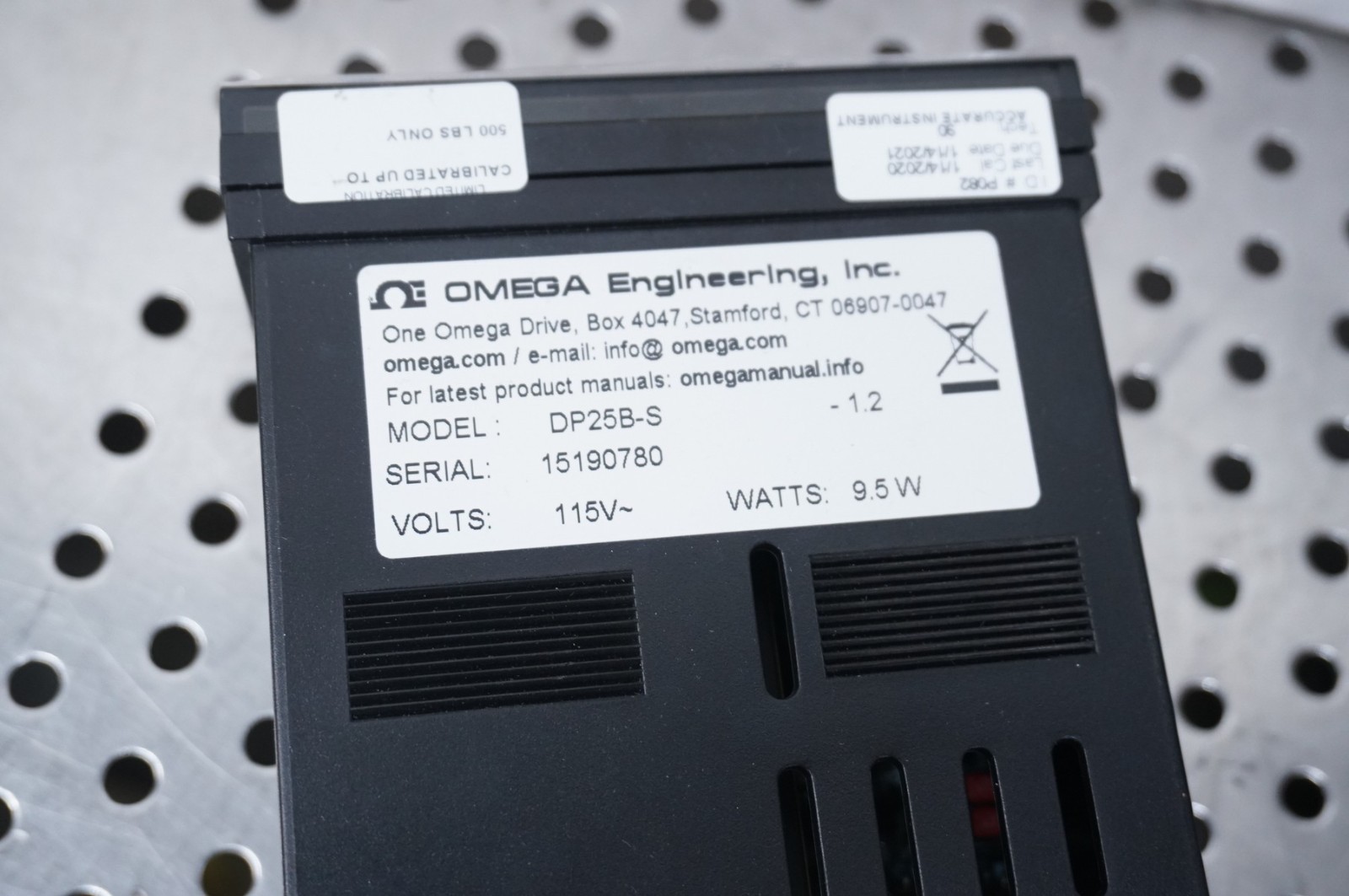 OMEGA Engineering DP25B-S Load Cell & Strain Gauge Meter w/ 1K load cell