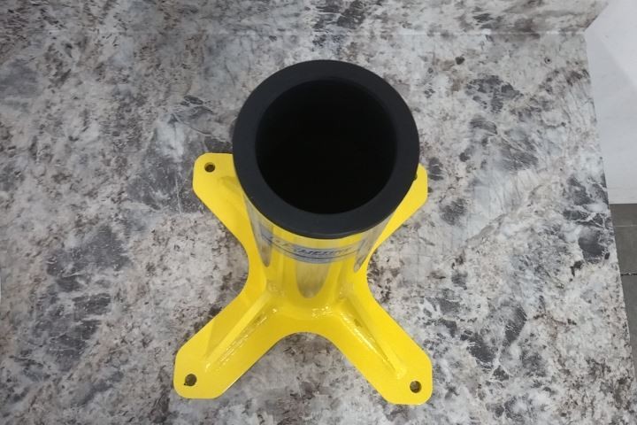 Oz Lifting Products OZPED2 3.05 In Mast Diameter 1000 Lb Cap Steel Mounting Base