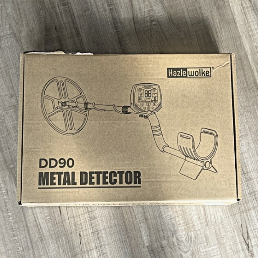 Hazlewolke DD90 Ground Search Metal Detector LCD Kit w/ Coil, Shaft, Armrest