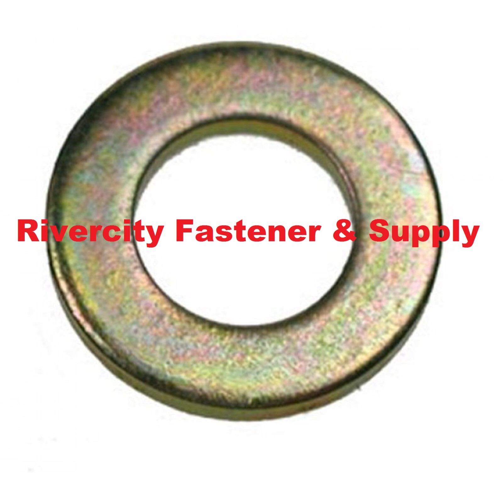 M6 Flat Washers 6mm x 12mm x 1.75mm Steel Yellow Zinc Plated washer