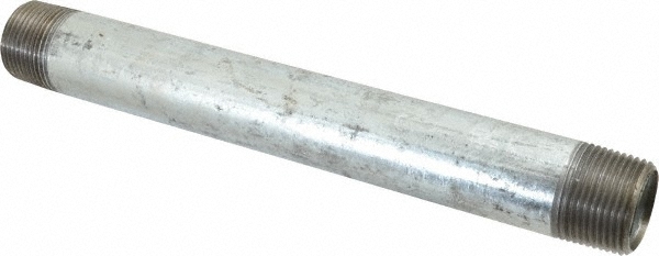 3/4″ GALVANIZED STEEL 12″ LONG NIPPLE fitting pipe npt 3/4 x 12 malleable iron