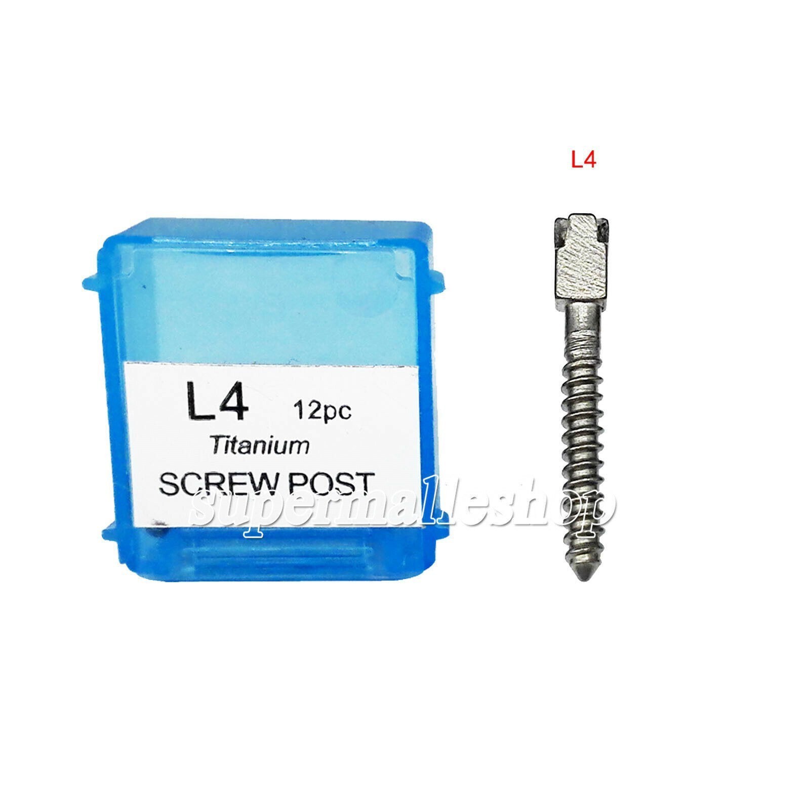 12Pcs/Box Dental Endodontic Screw Posts Gold Plated Conical Kits Refill All Size