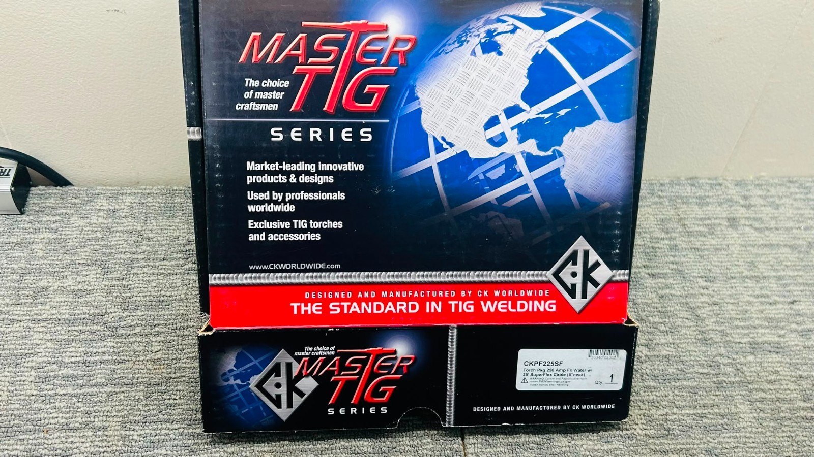 CK Worldwide CKPF225SF MasterTIG 250A Water Cooled Pencil TIG Torch Kit 1907381