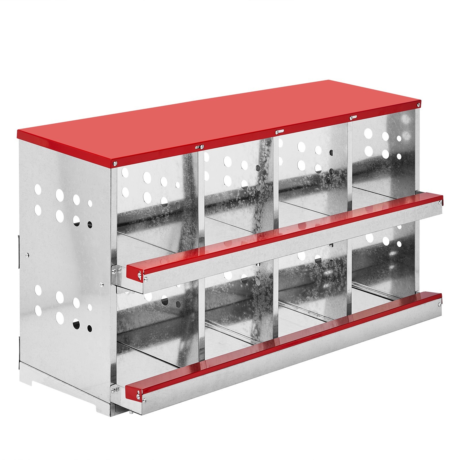 8 Compartment Roll Out Chicken Nesting Box Basket Egg Nest Laying Hens Coop Box