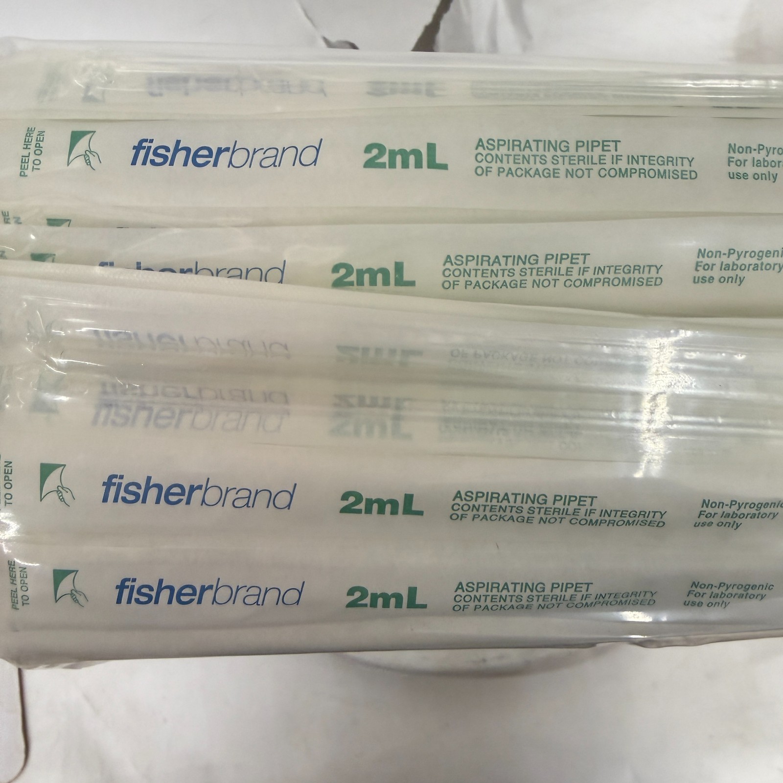 Fisherbrand 14-955-135 2mL Aspirating Pipettes Polystyrene Sterile 2026, 200 Pcs