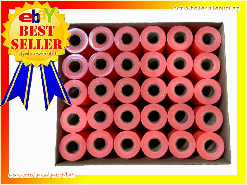 Red Labels to fit Towa GS Series, Hallmark, Century 30 Sleeve = 240 Rolls