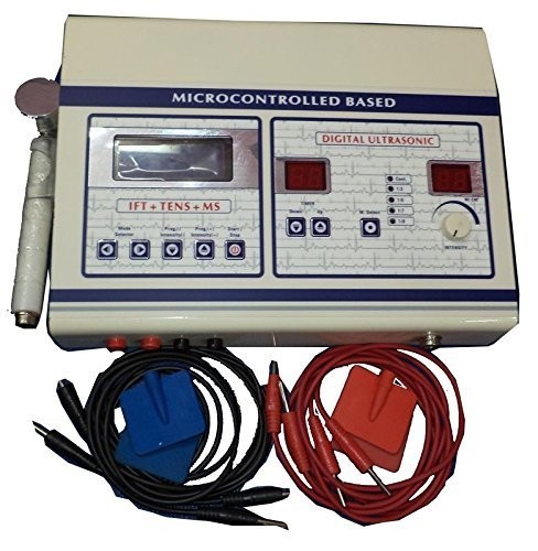 4 in 1 Combination IFT+TENS+MS+US Physiotherapy Machine Therapy Microcontrolled