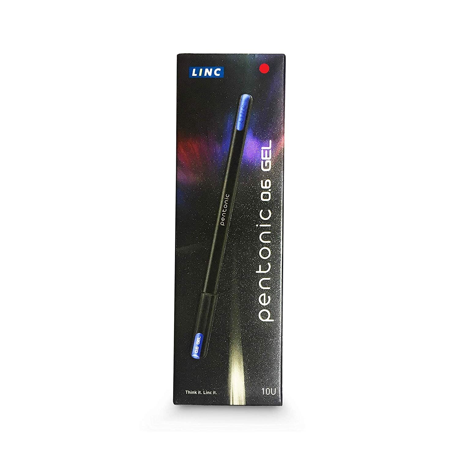 Pentonic 0.6 mm Gel Pen Blister Pack Red Ink Set of 1 X 10pcs