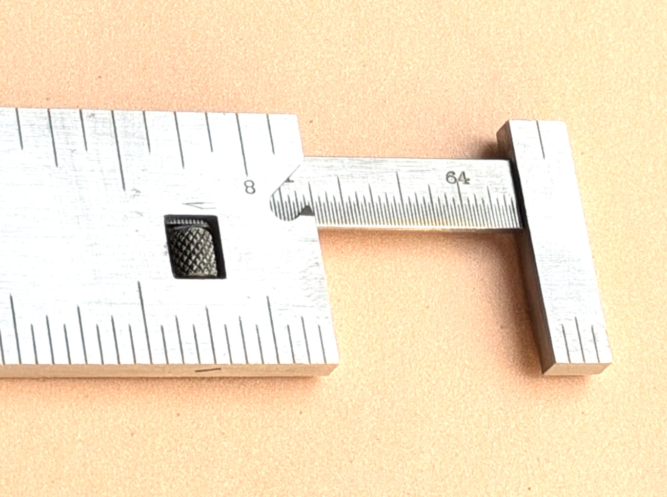 Rare Brown & Sharpe Mfg. Co. No.391 3-Inch Steel Pocket Caliper Rule. USA Made!