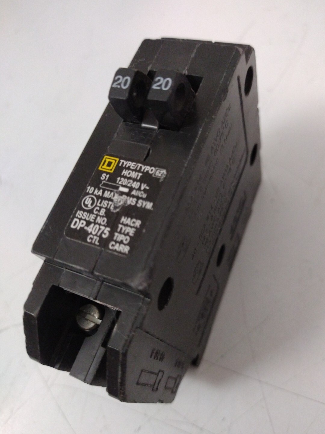 NEW Square D HOMT2020CP Tandem Circuit Breaker Single-Pole 20 Amps
