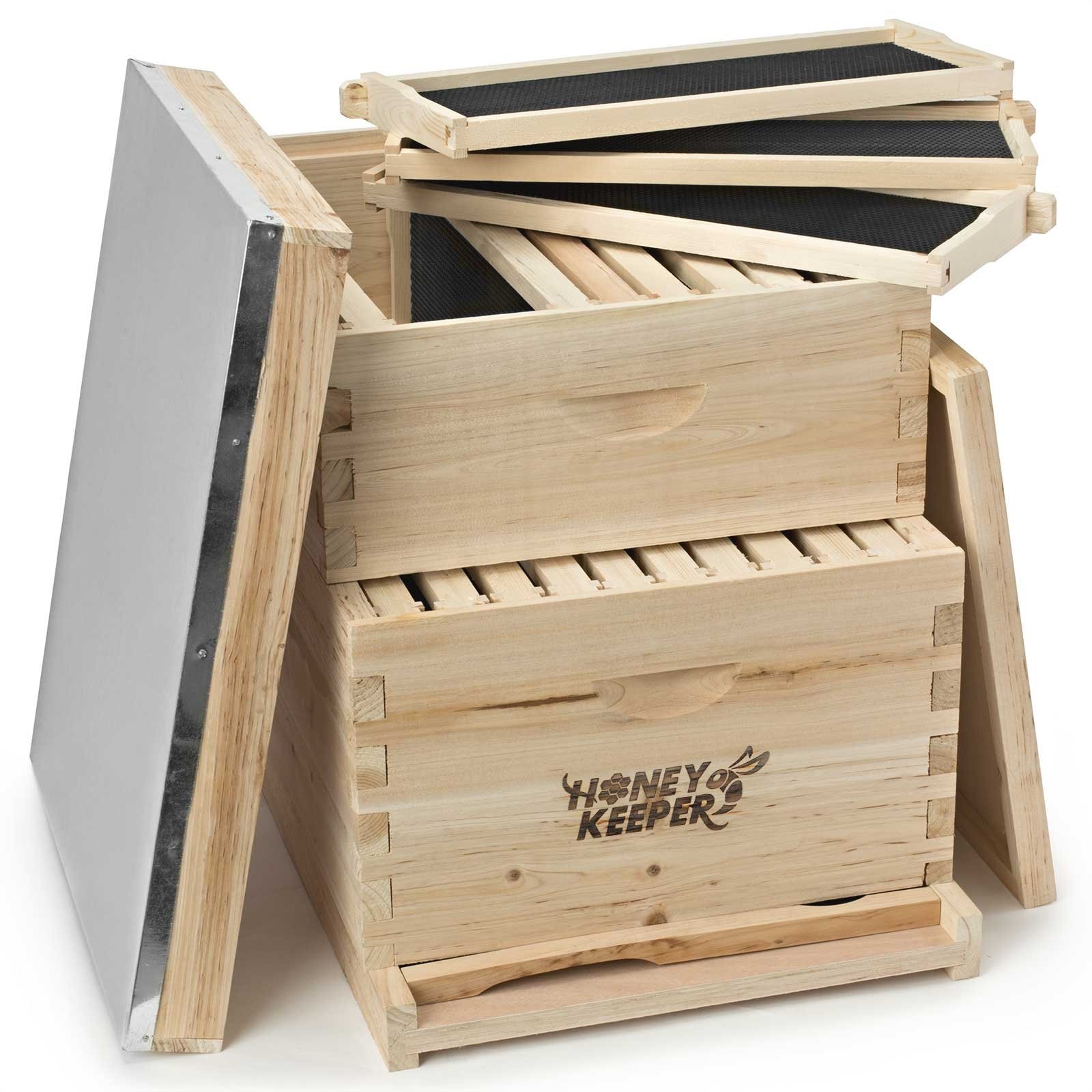 Honey Keeper Beehive 20 23″ high by 18.25″ wide 19.75″ high, Fir Wood