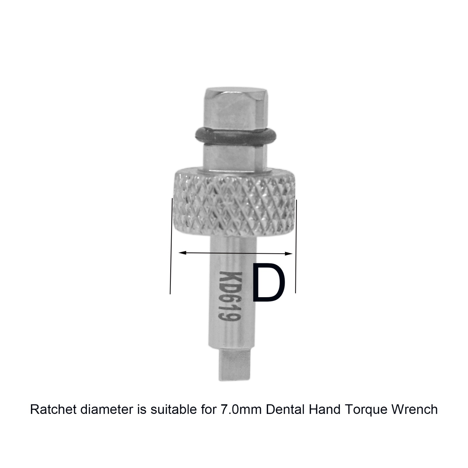 Implant Locator Abutment Driver For Manual Hiossen Osstem Torque Wrench Square
