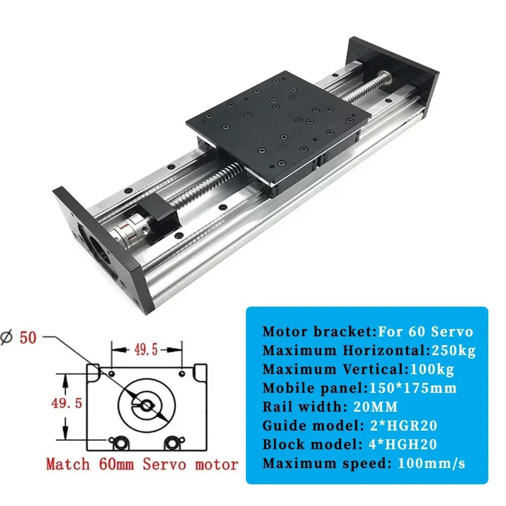 Heavy Duty Linear Electric Sliding Table High Precision Ball Screw for CNC