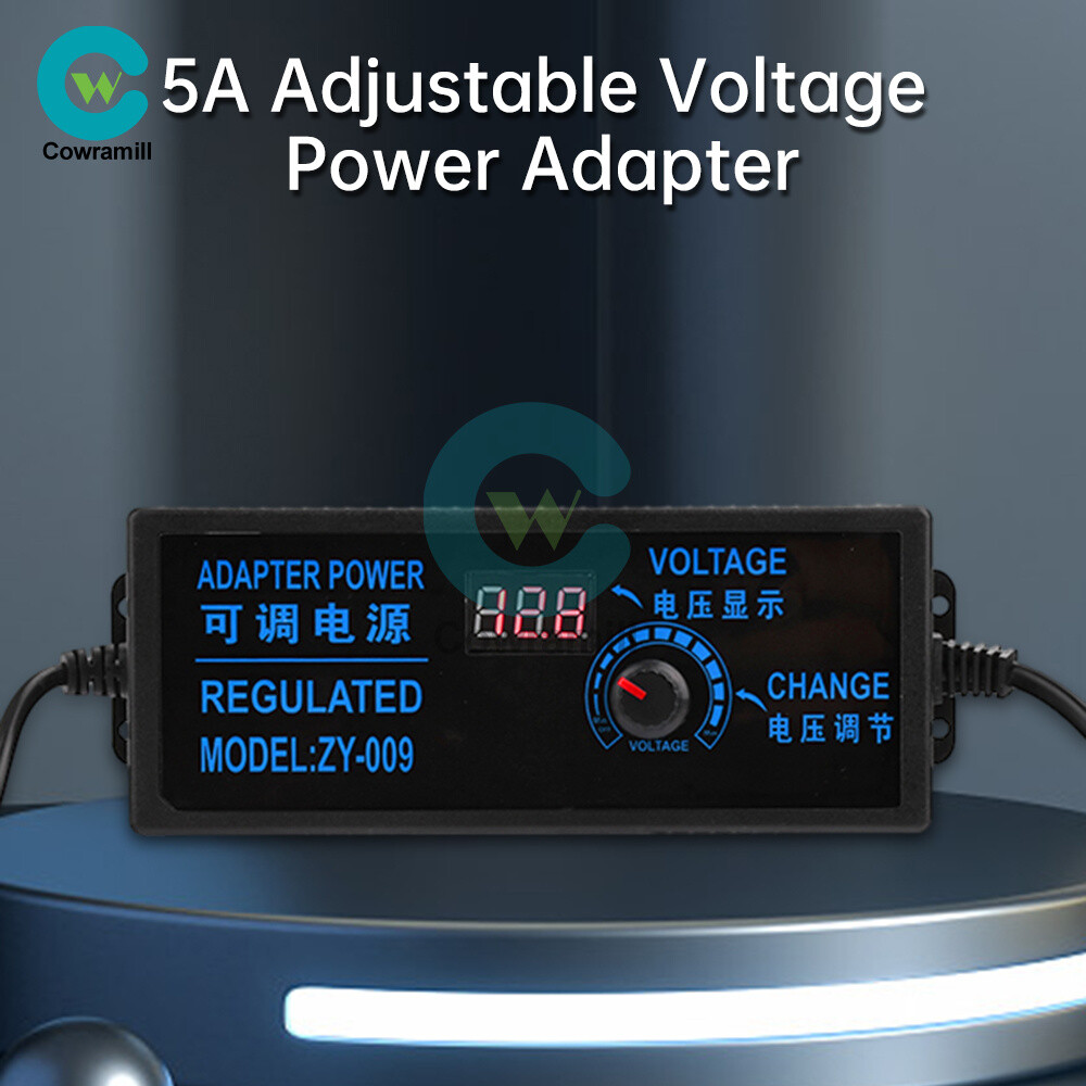 Adjustable AC-DC Power Supply Adapter Charger Variable Voltage 3V-24V Universal