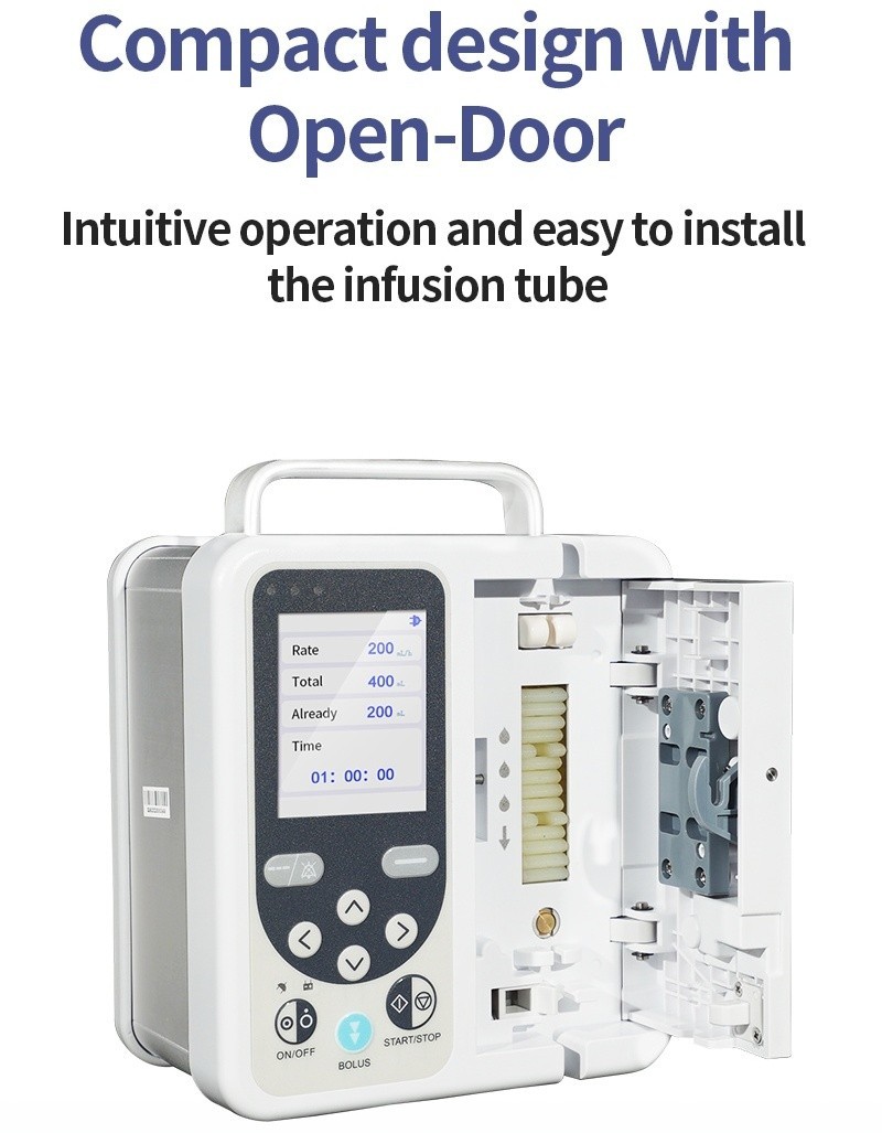 High-Precision Electric Infusion Pump 0.1-1800ml/h Adjustable Class II Type IPX