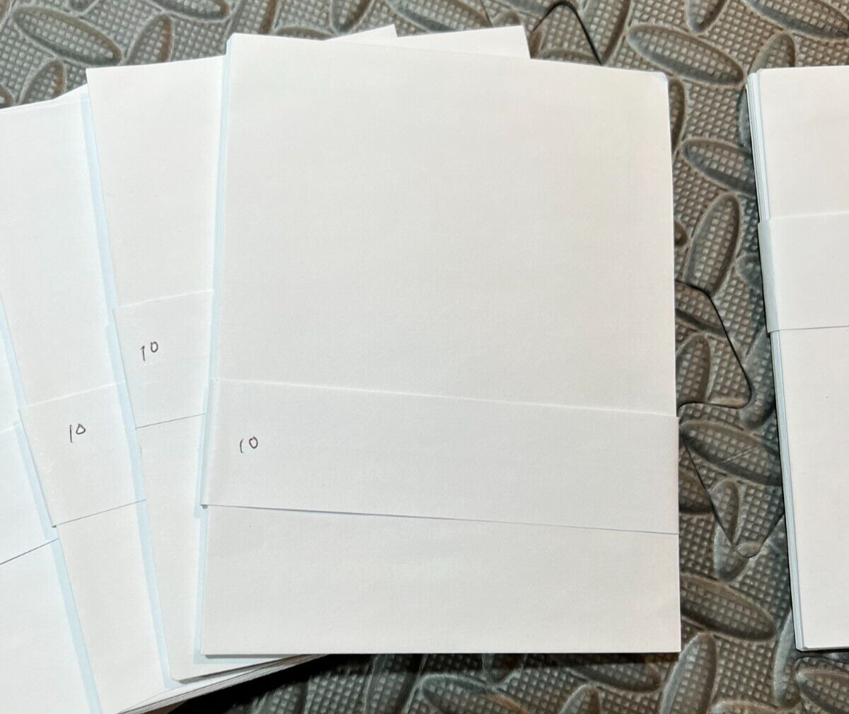 White A2 – 4-3/8″ x 5-3/4″ Envelopes Unbranded Gummed Flap Lot of 77 Count