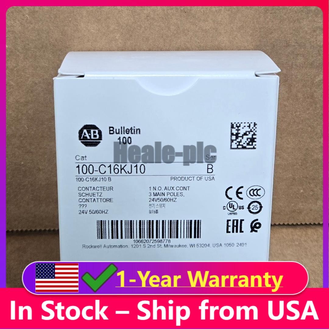 New Allen-Bradley 100-C16KJ10 Contactor 100C16KJ10