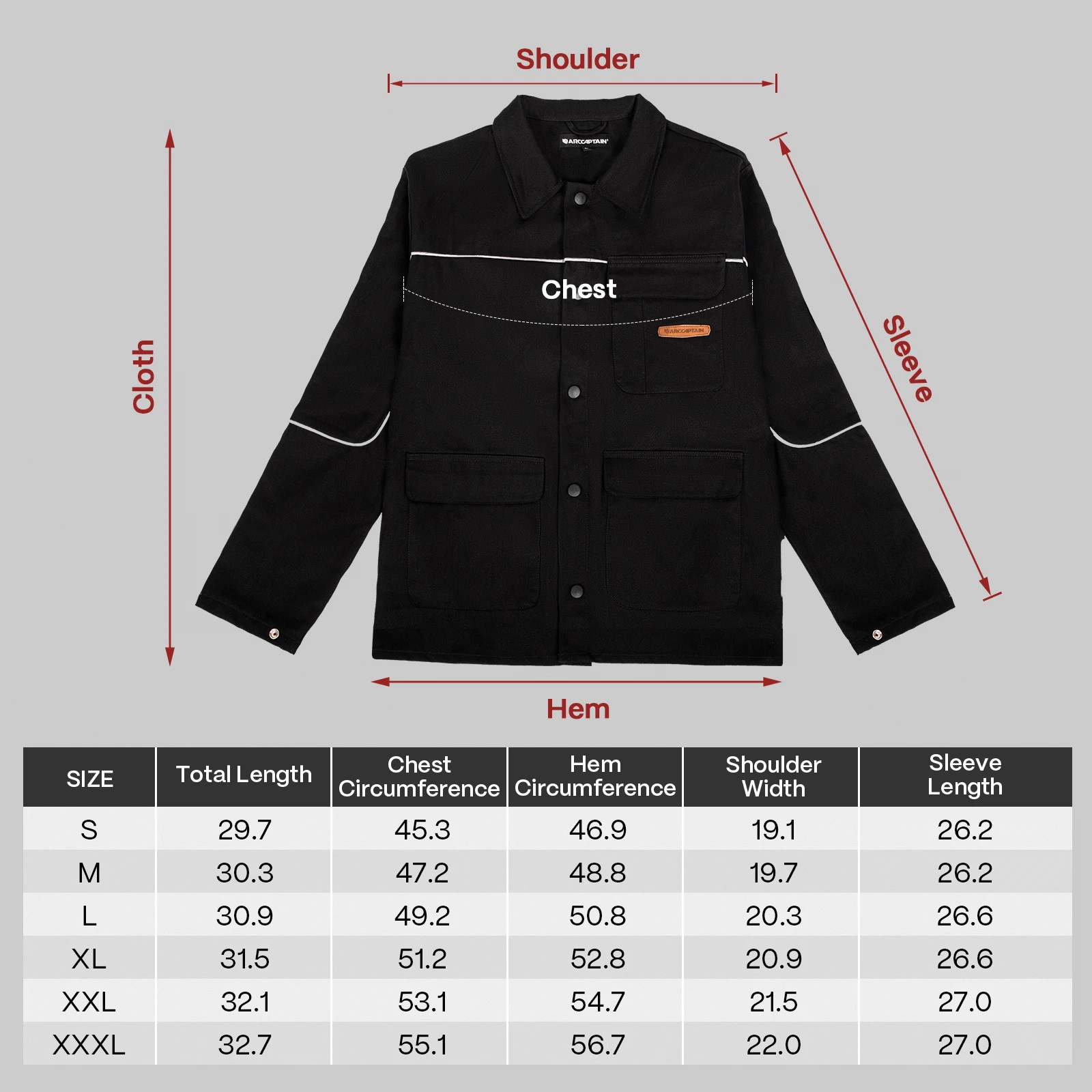 ARCCAPTAIN Welding Jacket 11 oz Cotton Flame Resistant Light weight Weld Clothes