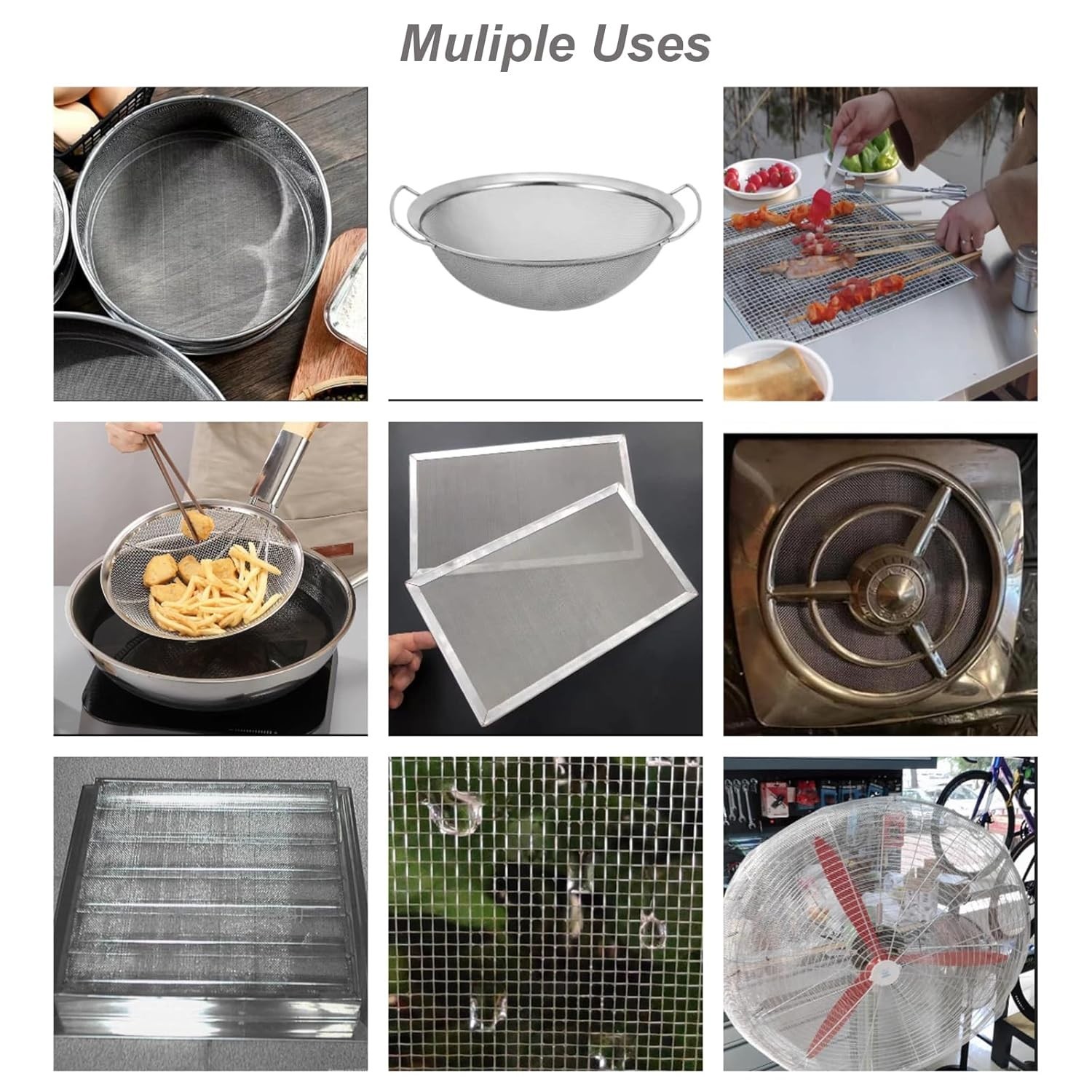 Versatile 304 Stainless Steel Mesh Screen 15.7″x47.2″ – Ideal for Home & Garden