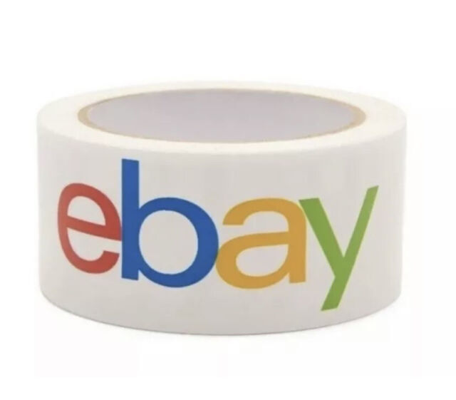 1 Roll Official eBay Brand Logo Color Packing Packaging Tape Shipping 2″ x 75