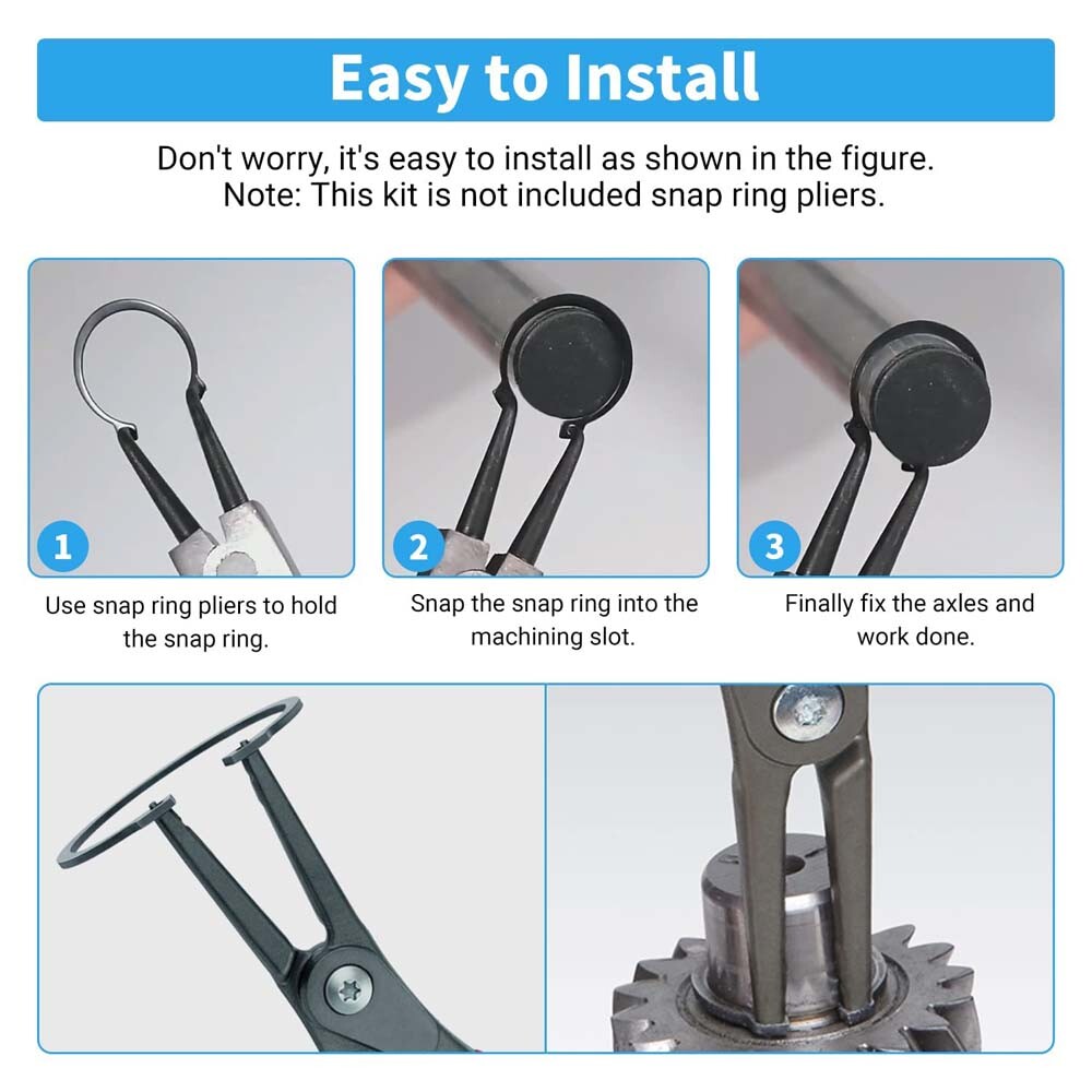 65# Mn Steel Black 3-150mm External Circlips Retaining Rings Snap CirClip DIN471