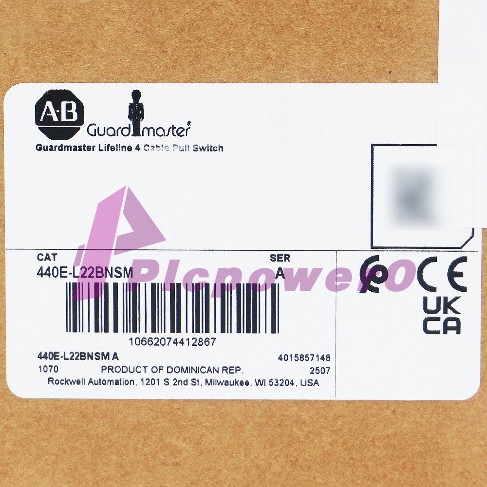 New Sealed 440E-L22BNSM Guardmaster Lifeline 4 Cable Pull Switch Allen Bradley