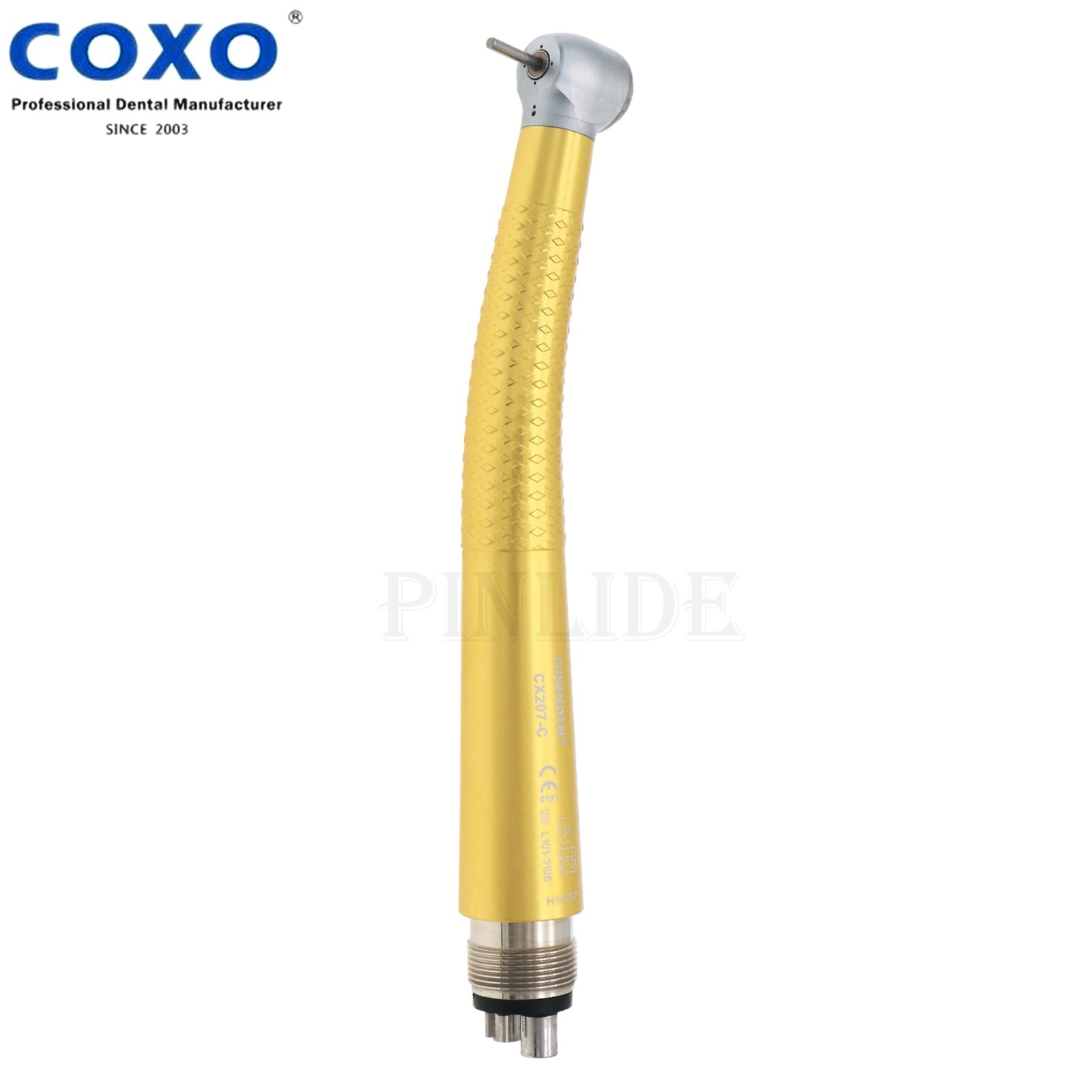 US COXO Dental High Speed Colorful Handpiece CX207-C Air Turbine 4 Holes M4 Blue
