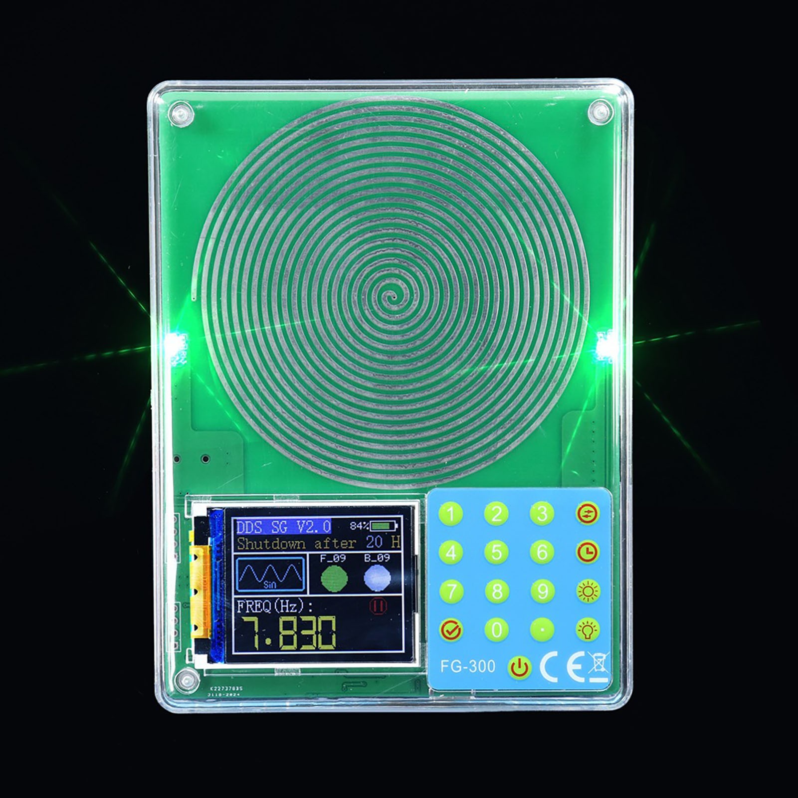 Low Frequency Wave Generator with 7.83Hz Default and 0.001Hz-200kHz Tuning