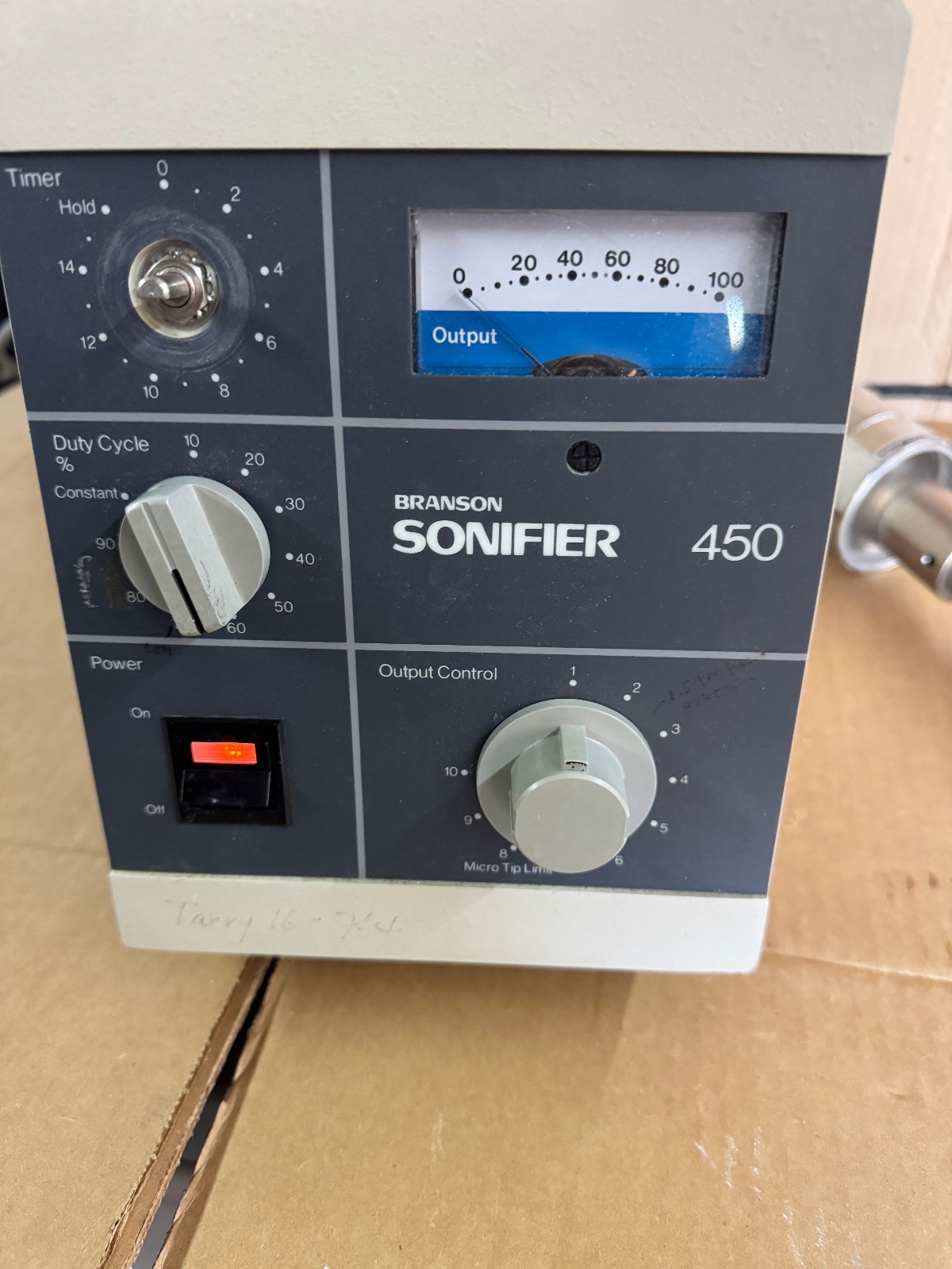 Branson Sonifier 450 Ultrasonics Cell Disruptor with 102 Converter