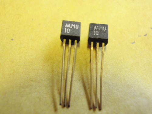 4x TRANSISTOR MU10 UJT-P Ip 5uA Iv 1mA No China Copies, Brand Only 16932-125