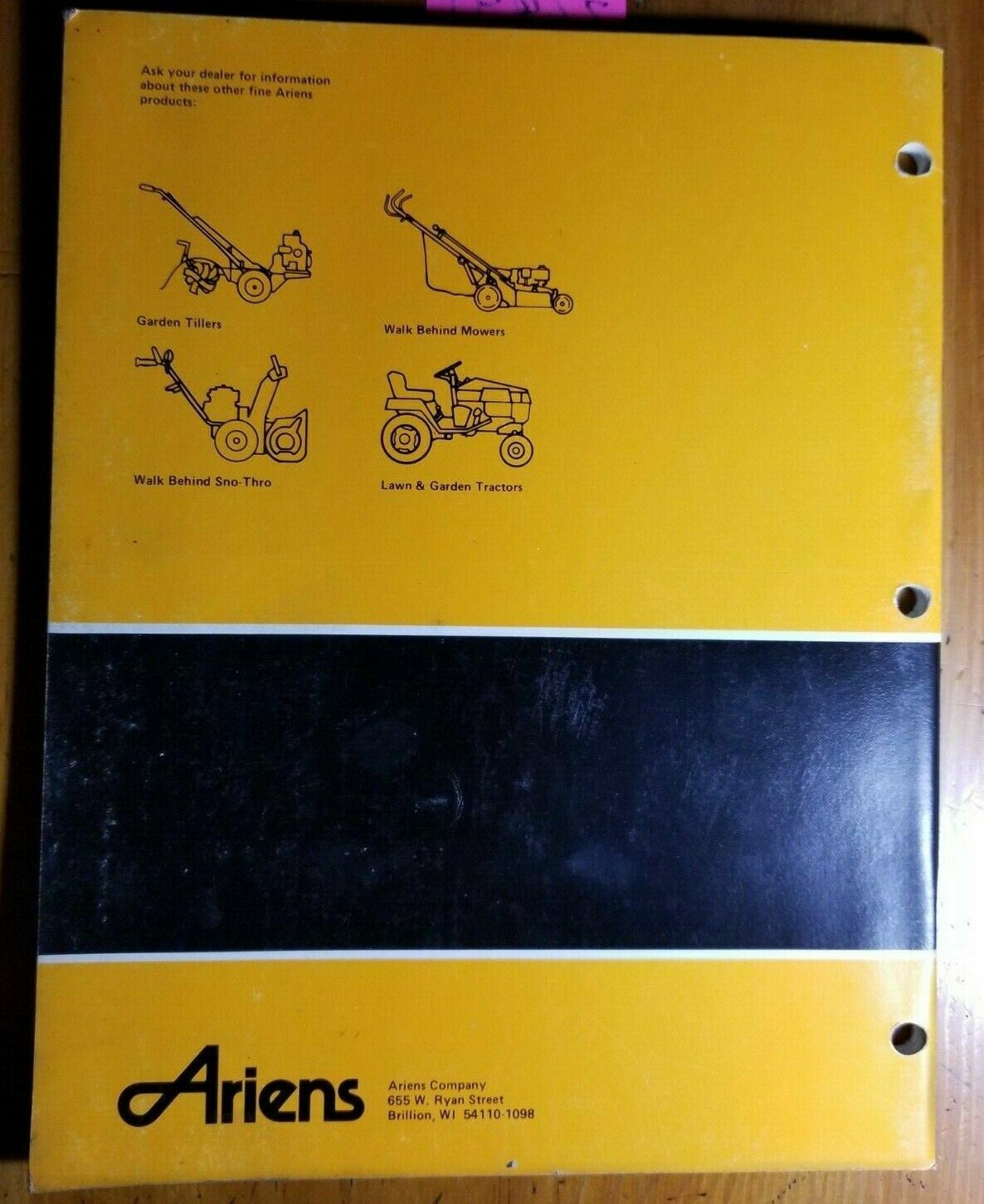 Ariens 912 Series 38″ 6 HP Riding Mower Service Repair Manual RM-912 4/86