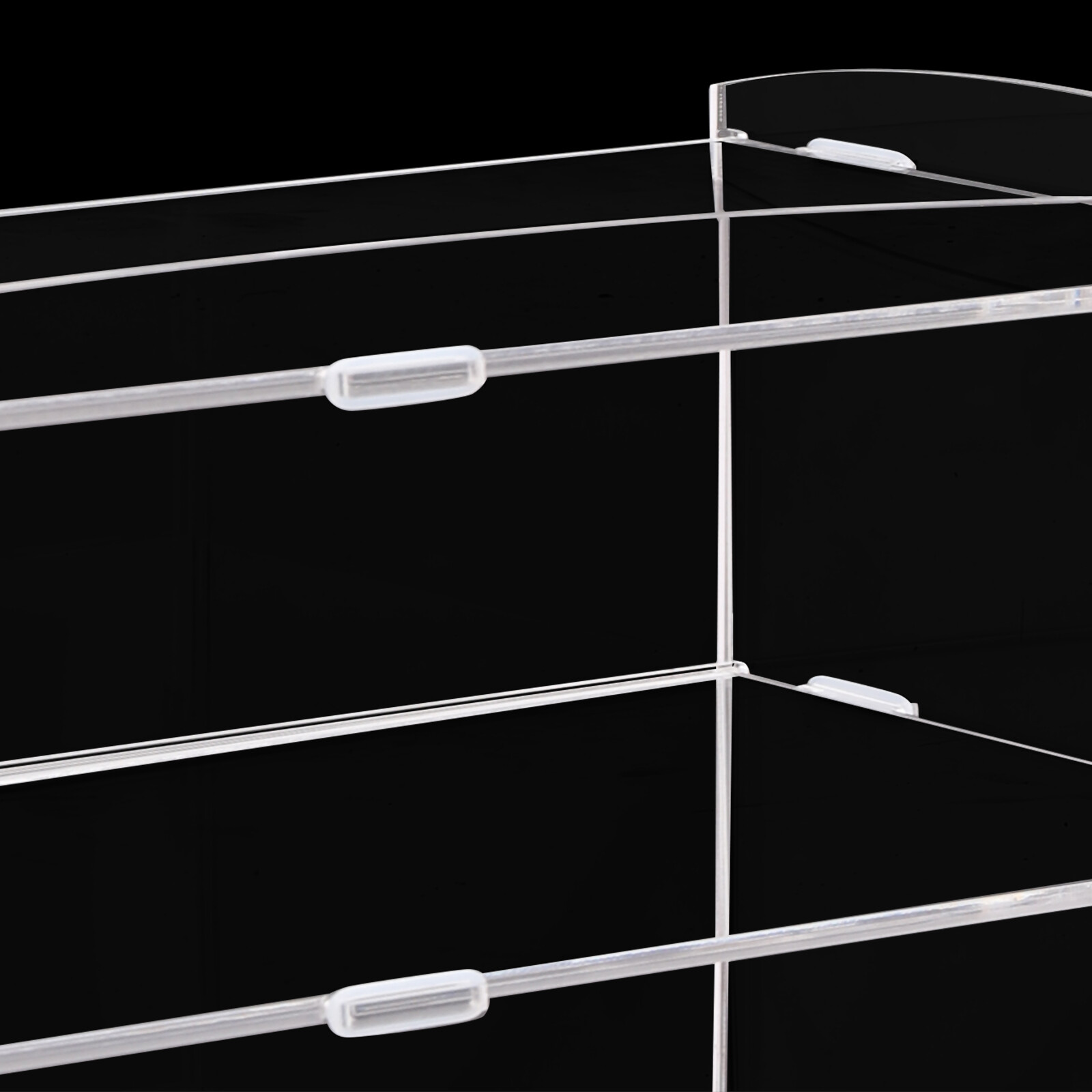 3-Tier Clear Acrylic Display Case 18.7 × 8.5 × 14.8 in For Funko Pop